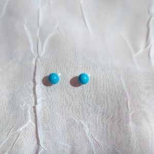 Vibrant Blue Stud Earrings